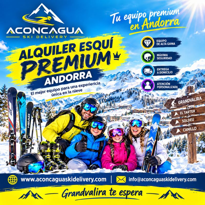 Alquiler Esquí Premium Andorra con Entrega Cómoda a tu Alojamiento
